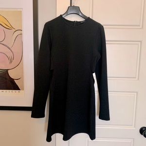 Zara Black Mini Dress with Cut Outs